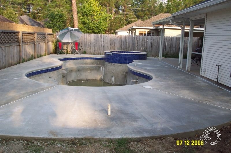 Pool and Spa Build - May, June, July, August 2006