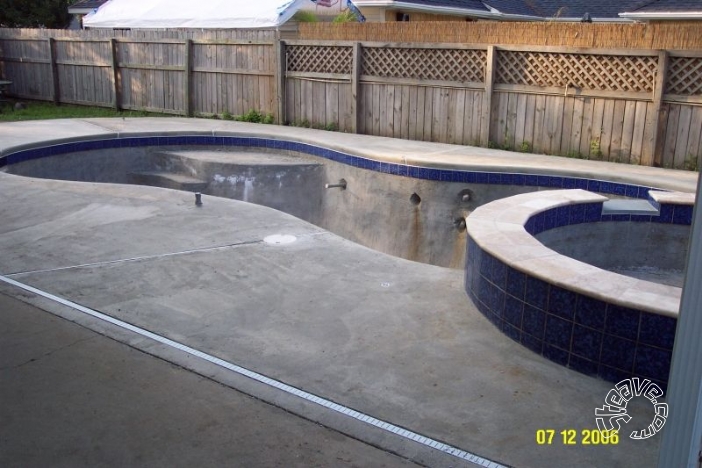 Pool and Spa Build - May, June, July, August 2006