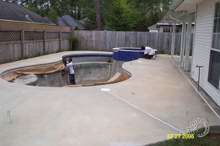 Pool and Spa Build - May, June, July, August 2006