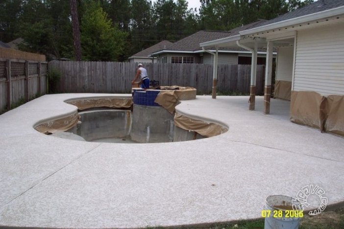 Pool and Spa Build - May, June, July, August 2006