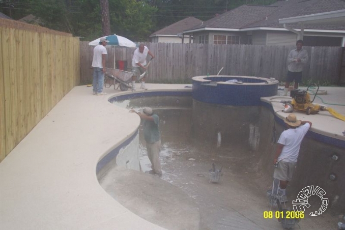 Pool and Spa Build - May, June, July, August 2006