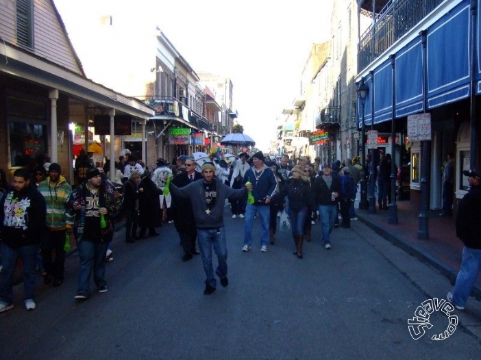 French Quarter After Saints Win Superbowl - February 2010