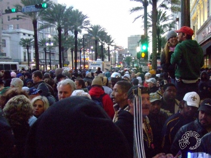 French Quarter After Saints Win Superbowl - February 2010