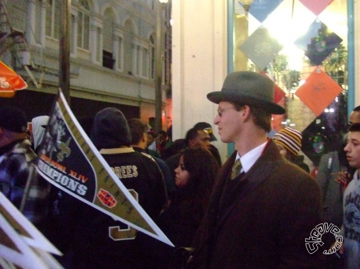 French Quarter After Saints Win Superbowl - February 2010